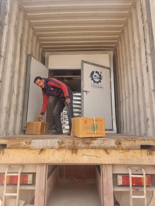 La machine de séchage de charbon de bois est arrivée au Maroc