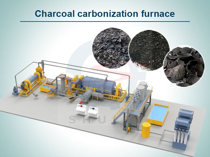 Charcoal Carbonization Furnace | Biomass Charcoal Making Machine