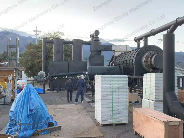 Machine de fabrication de charbon de bois de biomasse