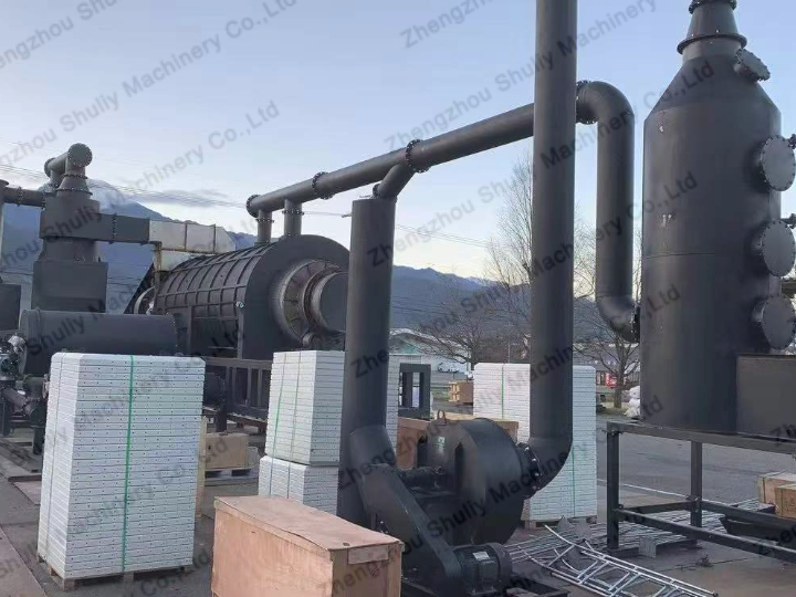 Machine de fabrication de charbon de bois de biomasse