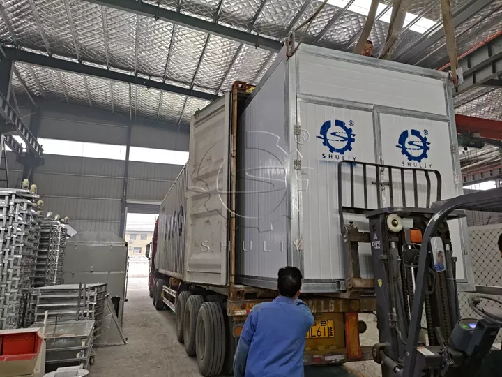 Help Libya Charcoal Industry Development, Shuliy Company Exported Box Type Charcoal Dryer